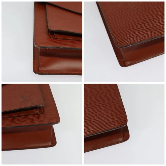 LOUIS VUITTON Epi Monceau 28 Hand Bag Brown M52123 LV Auth ep10531 - Picture 14 of 16